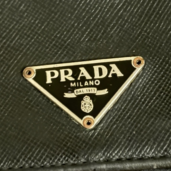 Authentic Prada Large Saffiano Leather Long Flap Large Wallet Black - Picture 12 of 13